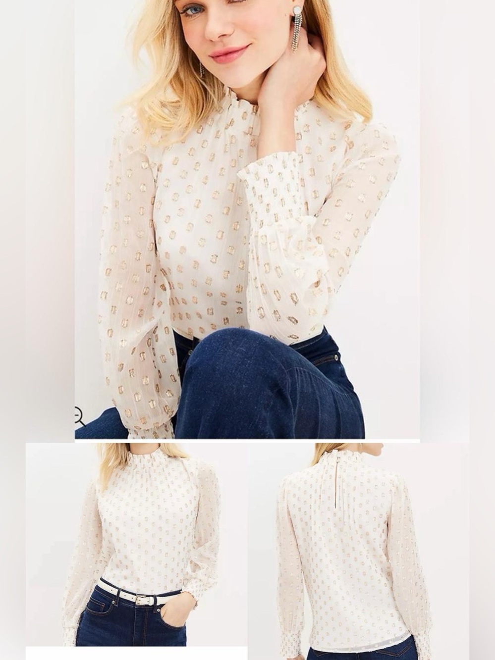 LOFT Ruffle Blouse